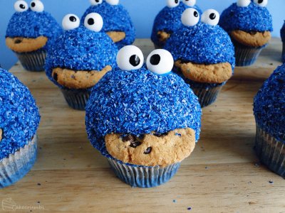 Cookie monster Cupcake