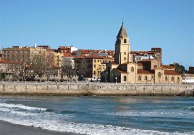 Playa en GijÃ³n (Asturias)