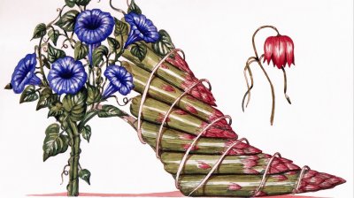 Flower Shoe painting