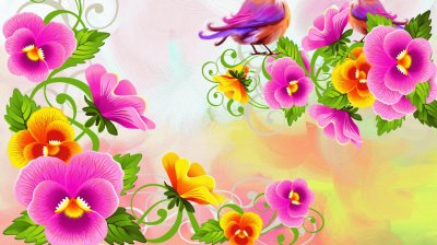 Flowers and Birds