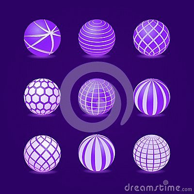 Icons of Purple  Round Balls