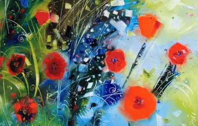 Poppies abstraction