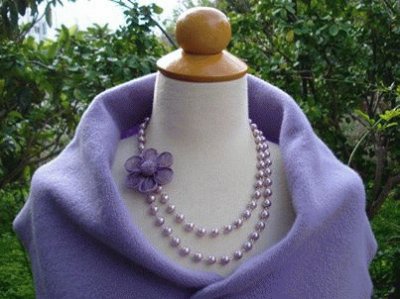 Lavender Pearl Necklace