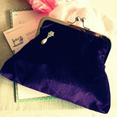 Stunning Purple Evening Clutch