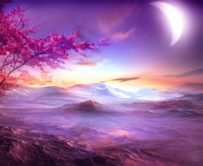 Soothing Purple Harmony-Fantasy Art