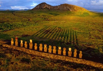 - sunrise at easter island