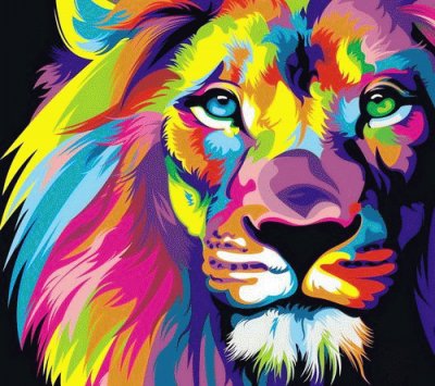 Colorful Lion