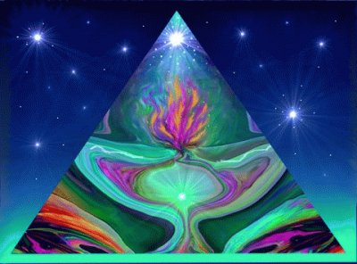 Pyramid Violet Flame Art