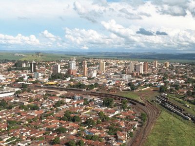 Vista Aerea cidade Ourinhos - SP