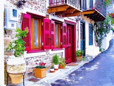 Street of Nafplio Rhodos