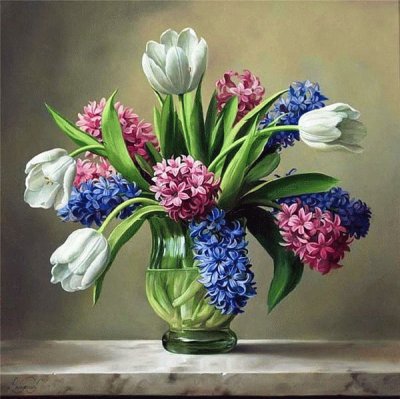 Hyacinths and Tulips