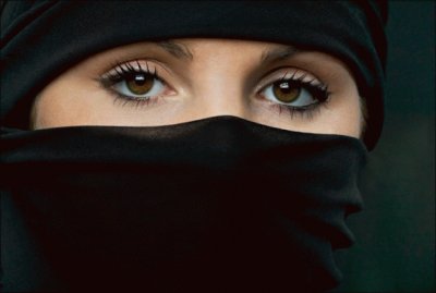 Woman wearing niqab