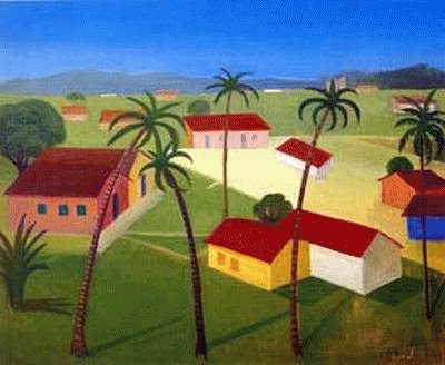 Paisagem com casas