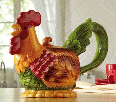 Country Rooster Teapot