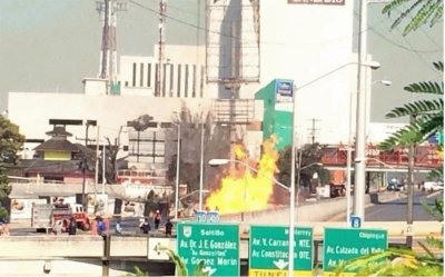 INCENDIO EN MONTERREY, N. L.