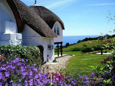 English Cottage along the Sea