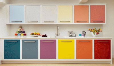 cocina multicolor