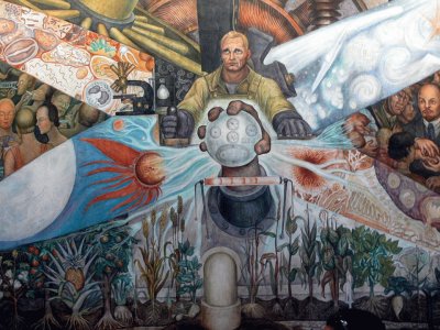 Diego Rivera. Fragmento de un mural.