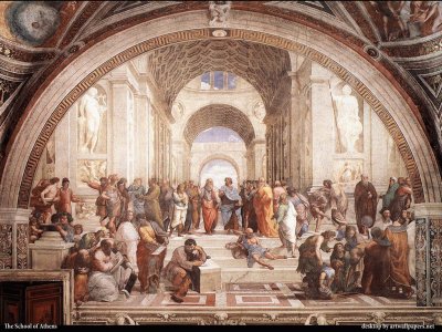 Raffaello Sanzio da Urbino - La scuola di Atene