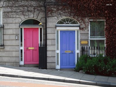 Puertas de colores