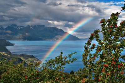 Arcoiris en el canal Baegle