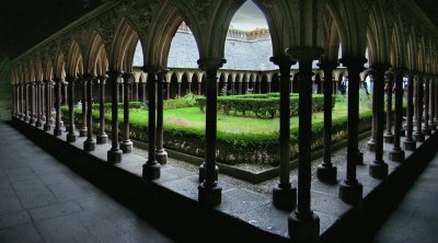 The Cloister at Mont. St. Michel