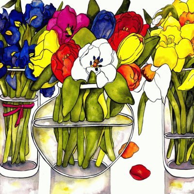 Vases with Flowers