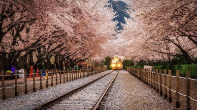 EstacioÌn de trenes en Corea del Sur