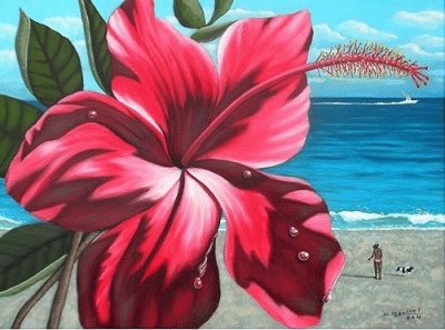 Hibiscus Painting