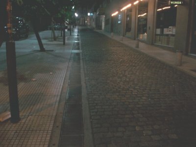 Night street in Buenos Aires