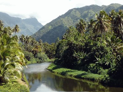 Valle de Papenoo. TahitÃ­