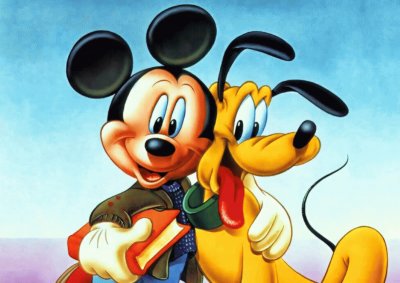 Mickey y Pluto