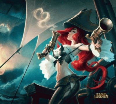 Mujer pirata de cabello rojo jigsaw puzzle