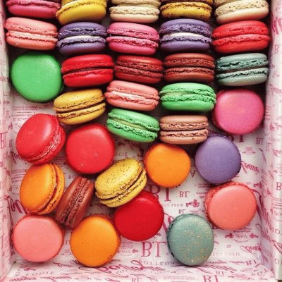 Colored Macarons