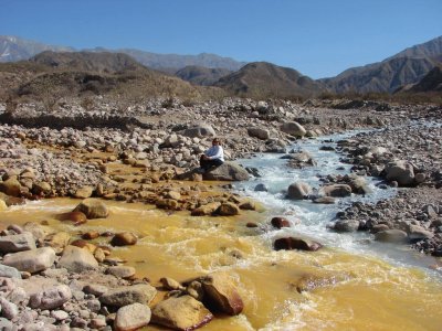 Confluencia de rÃ­os en La Rioja. Argentina