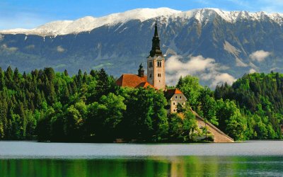 Lago Bled. Eslovenia