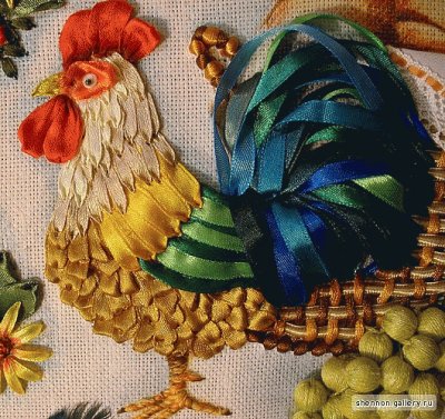 Embroidered Rooster