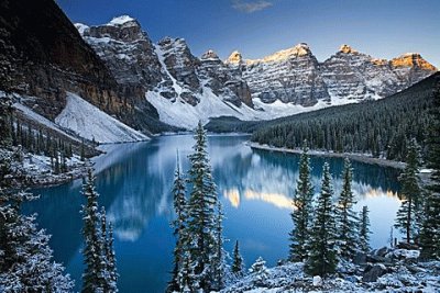 Lago Moraine. CanadÃ¡