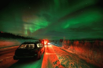 Aurora boreal en Suecia