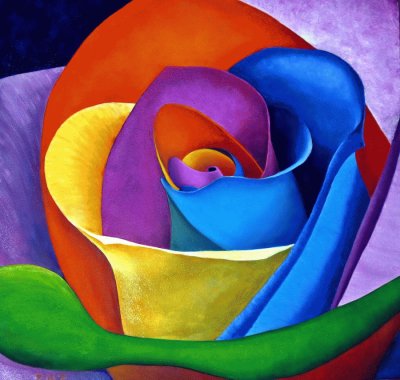 Rainbow Rose