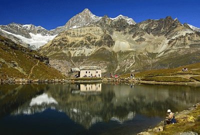 Lago Schwarzsee. Suiza