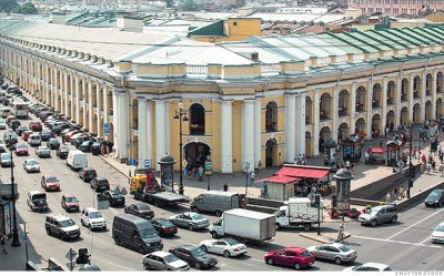 St. Petersburg traffic jam