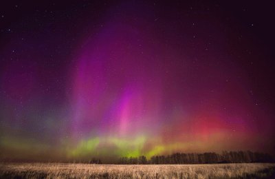 Aurora boreal en RiazÃ¡n. Rusia