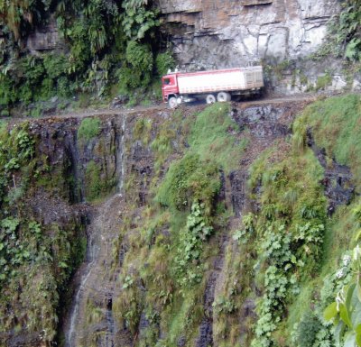 En la Ruta de la Muerte. Bolivia