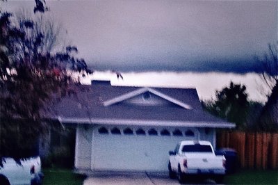 wall cloud with funnel, Redding CA