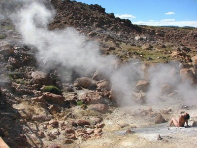 Termas Las Maquinitas. Copahue. NeuquÃ©n. Argentina