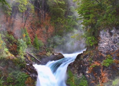 Cascada Los Alerces. RÃ­o Negro. Argentina