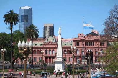 Plaza de Mayo y Casa Rosada. Ciudad de Buenos Aires. Argentina