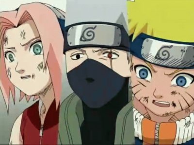 Naruto, Sakura, Kakashi