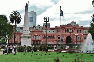 Plaza de Mayo y Casa Rosada. Ciudad de Buenos Aires. Argentina